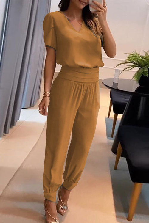 Alea V-Neck Two-Piece Set