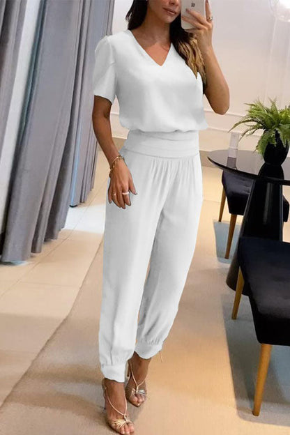 Alea V-Neck Two-Piece Set
