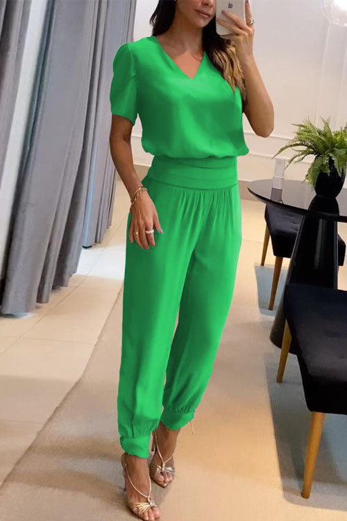 Alea V-Neck Two-Piece Set
