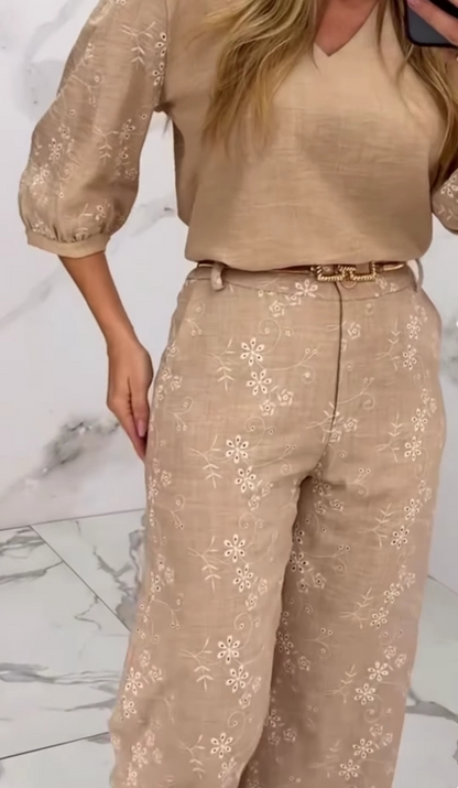 Camille Embroidery Suit
