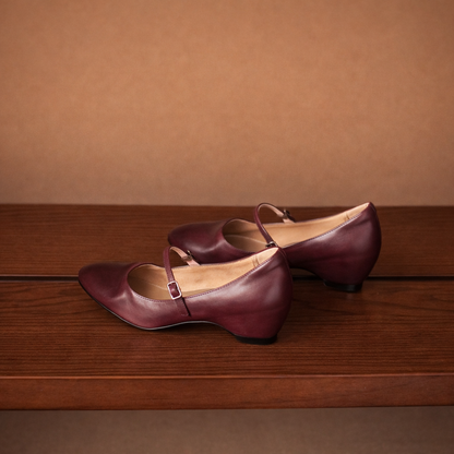Deyra Genuine Leather Pumps