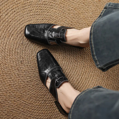 Genuine Leather Mules
