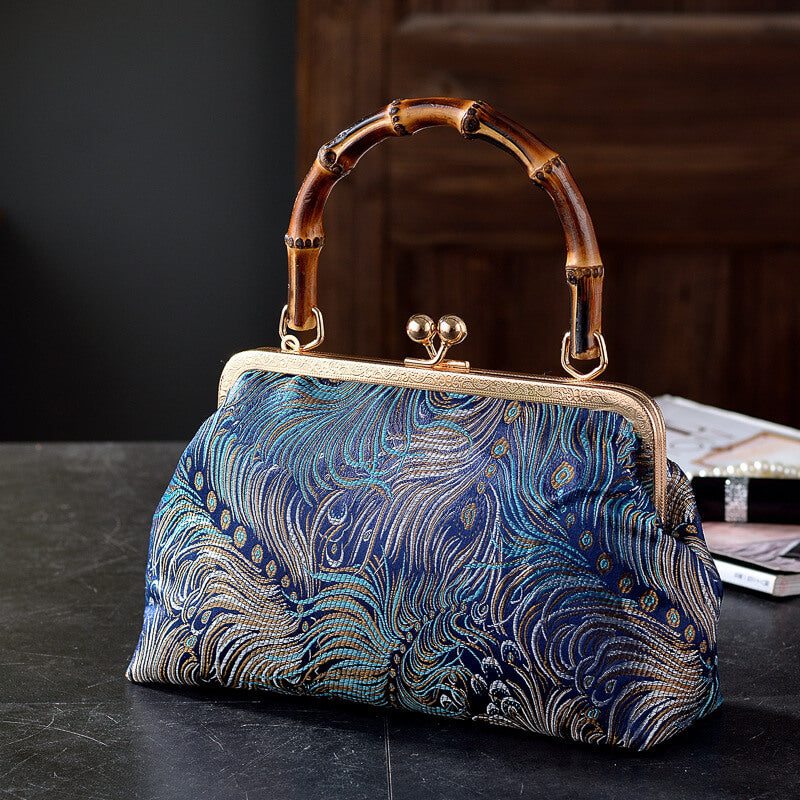 Zaria Bamboo Handle Purse