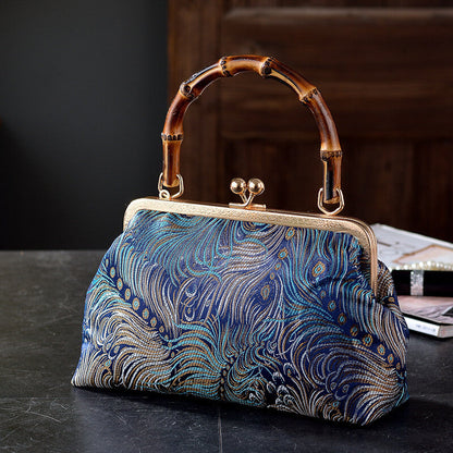 Zaria Bamboo Handle Purse