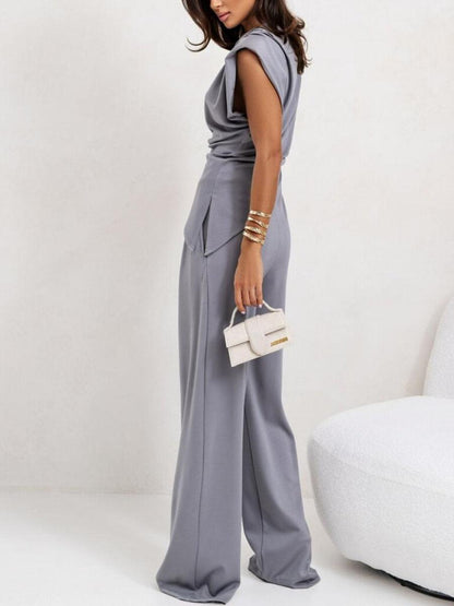 Romilly Sleeveless Casual Two-Piece Set