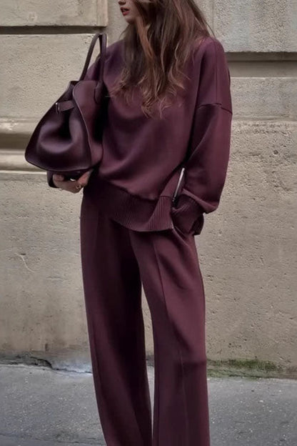Denise Long Sleeve Sweatshirt Set