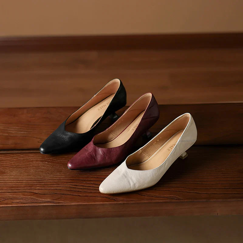 Grace Genuine Leather Heels