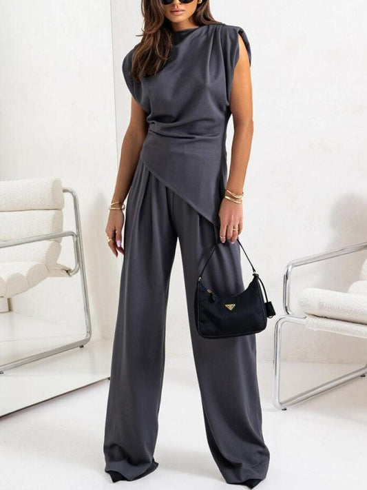 Romilly Sleeveless Casual Two-Piece Set