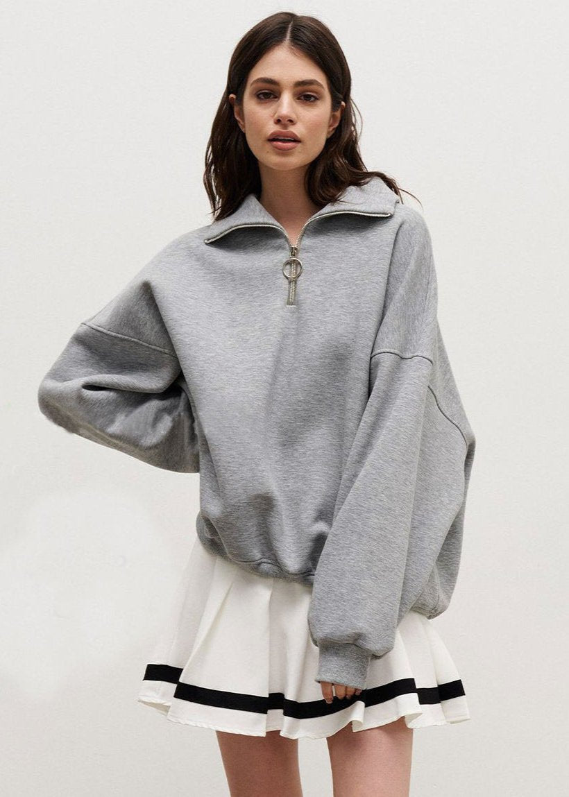 Rhea | Relaxed Half-Zip Sweater