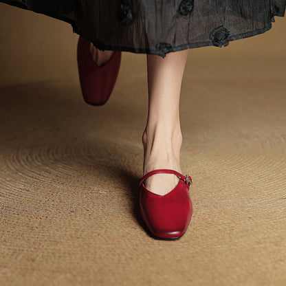 Marisol Genuine Leather Mules