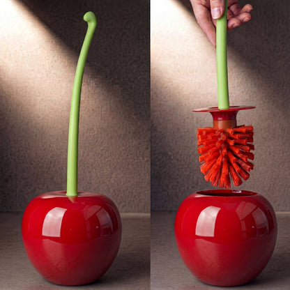 Cherry Toilet Brush Set