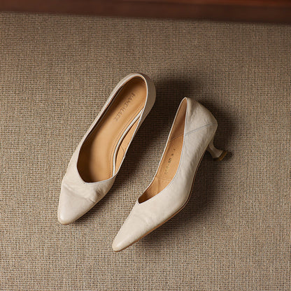 Grace Genuine Leather Heels