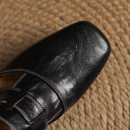 Serena Genuine Leather Mules