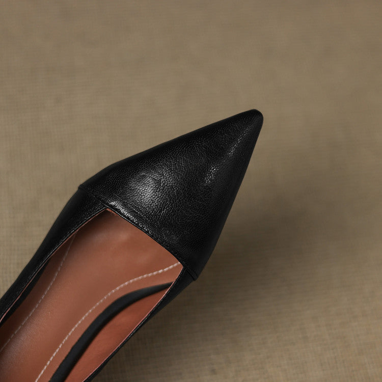 Selly Genuine Leather Heels