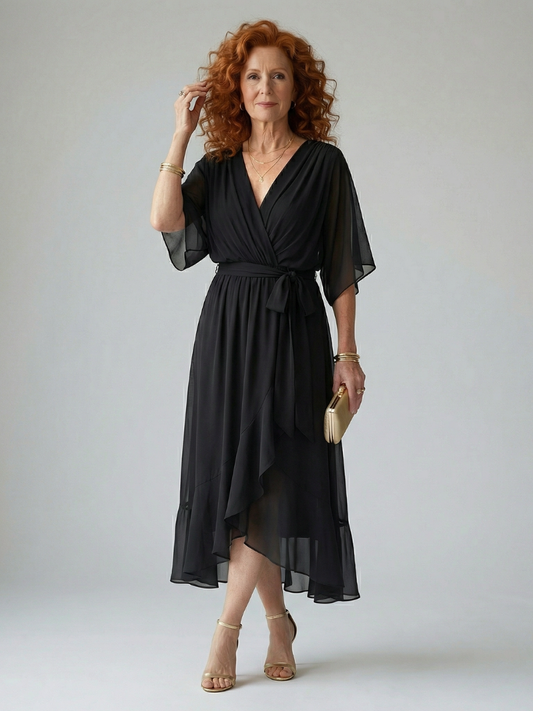 Elric | Light Drape Midi Dress