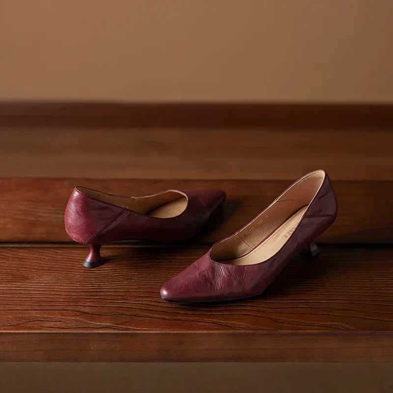Grace Genuine Leather Heels