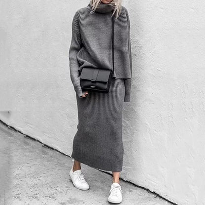 Zebby High Collar Two-Piece Suit