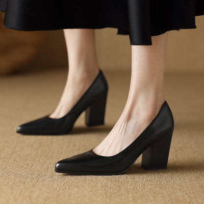 Zella Genuine Leather Heels
