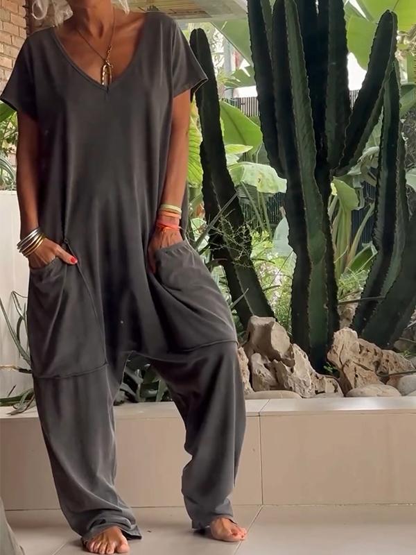 Ayla  V-neck Jumpsuit