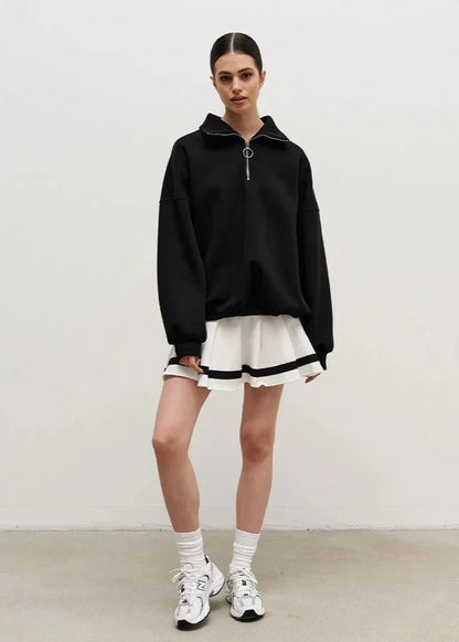 Rhea | Relaxed Half-Zip Sweater