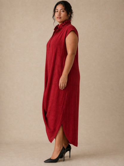 Elara Ruffle Maxi Dress