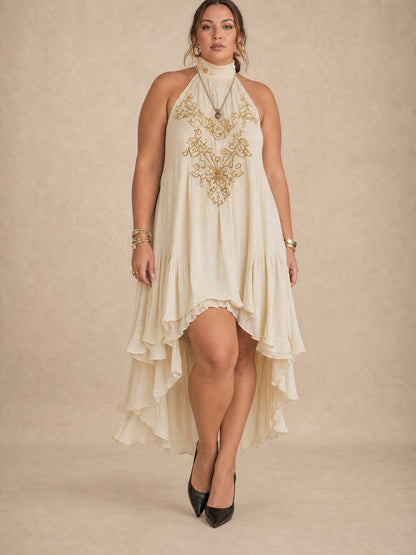 Zahara Embroidered Maxi Dress