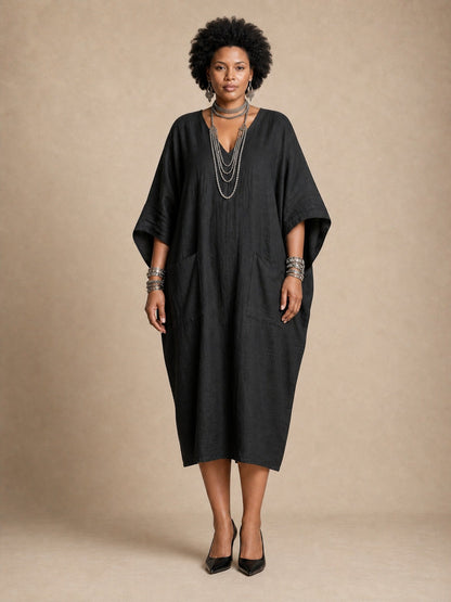 Kaia Relaxed Kaftan Maxi Dress