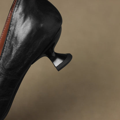 Selly Genuine Leather Heels