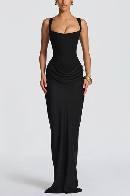 Leonor | Square Neck Maxi Dress