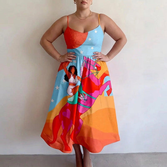 Solavienne | Sunset Muse Midi Dress