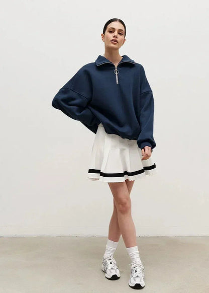 Rhea | Relaxed Half-Zip Sweater