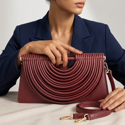 Estelle Ribbed Clutch