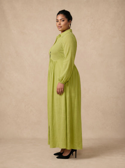 Celine Green Maxi Dress