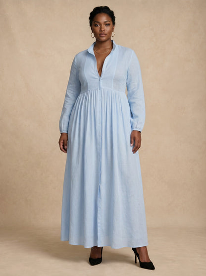 Celine Blue Maxi Dress
