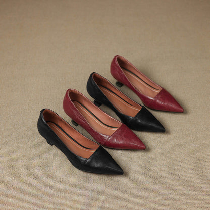 Selly Genuine Leather Heels