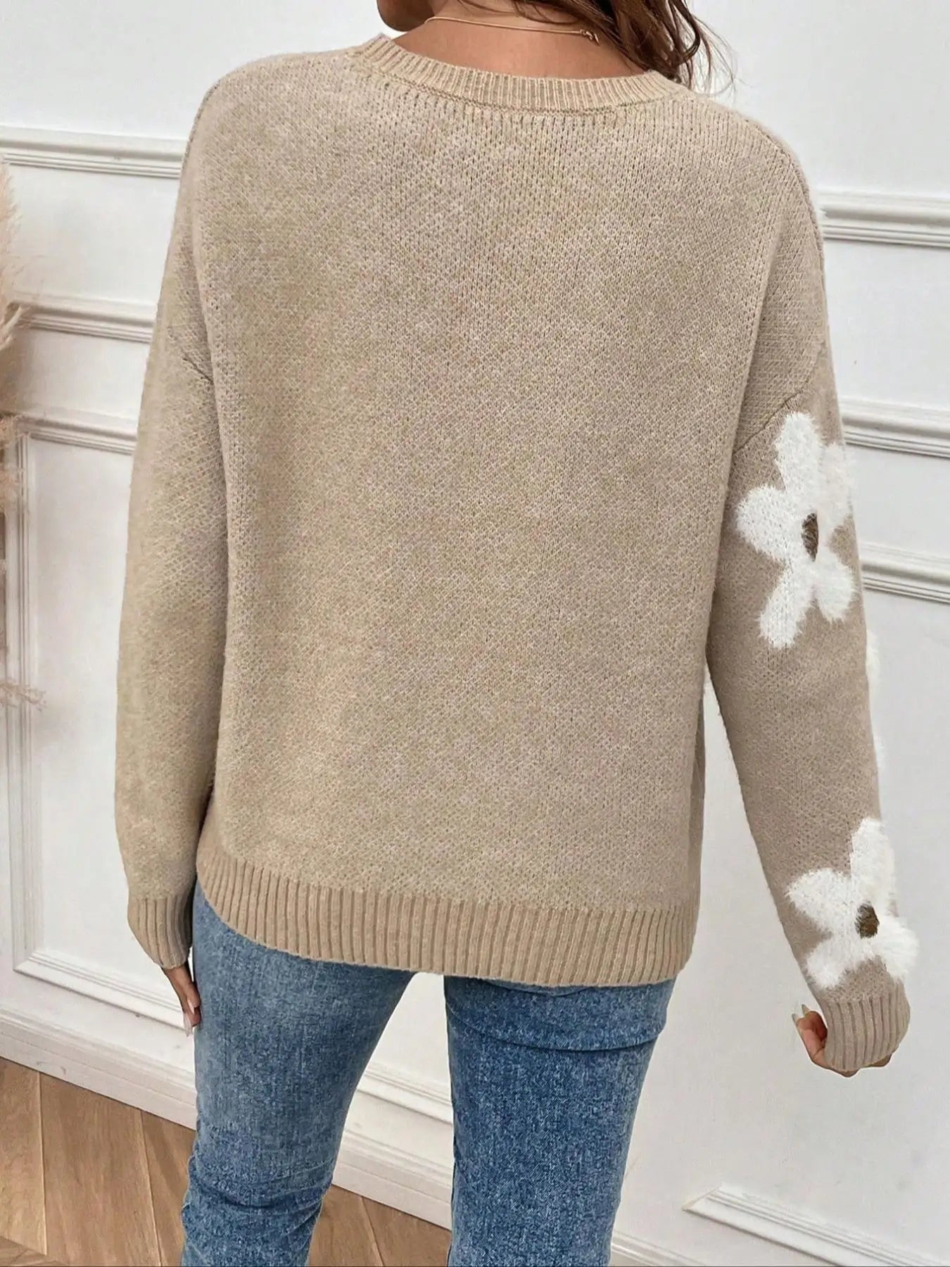 Daisy | Floral Bloom Knit Sweater