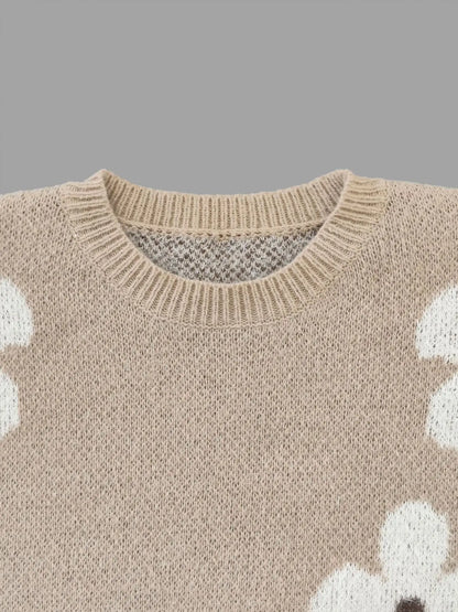 Daisy | Floral Bloom Knit Sweater