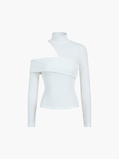 Ginevra | Asymmetric High-Neck Top