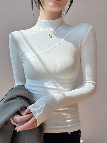 Vivienne | Sleek Mock Neck Top