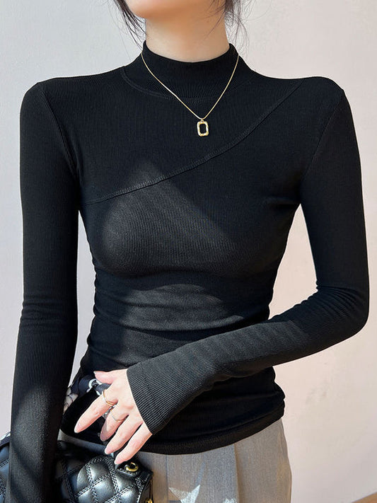 Vivienne | Sleek Mock Neck Top