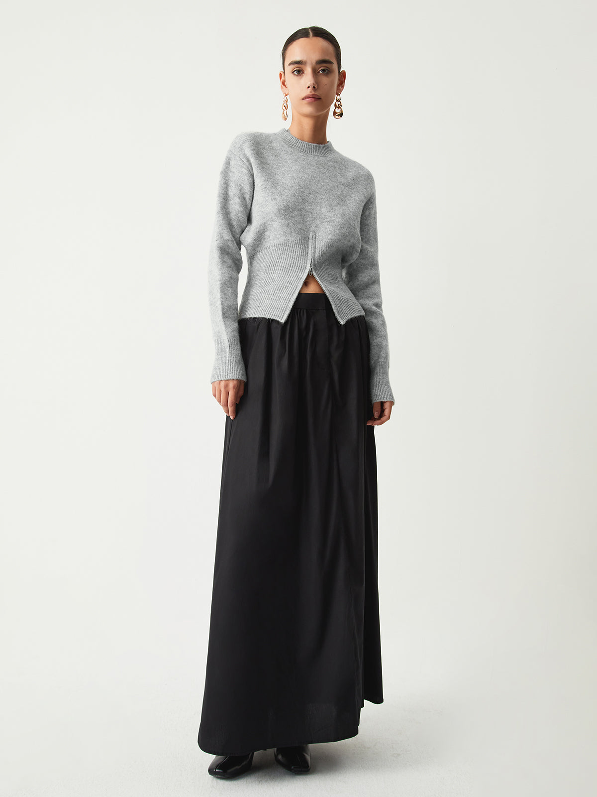 Rosalind | Soft Half-Zip Knit Sweater