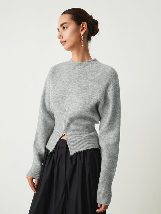 Rosalind | Soft Half-Zip Knit Sweater