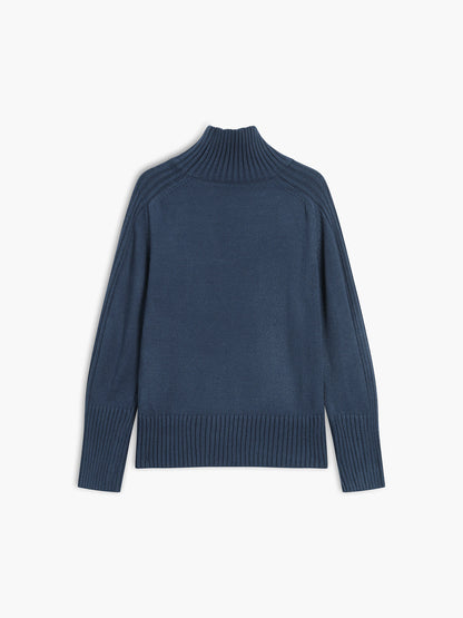 Fern | Ribbed Mock Neck Sweater