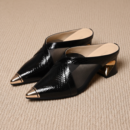 Valencia Leather Mules