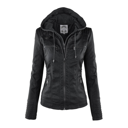Callista | Hooded Moto Jacket