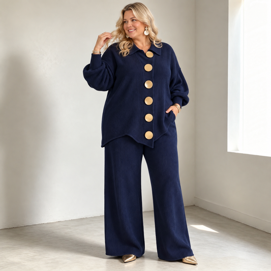 Connie | Tummy-Covering Knit Pants Set