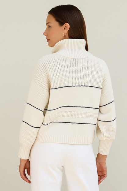 Tallulah | Button-Collar Knit Sweater