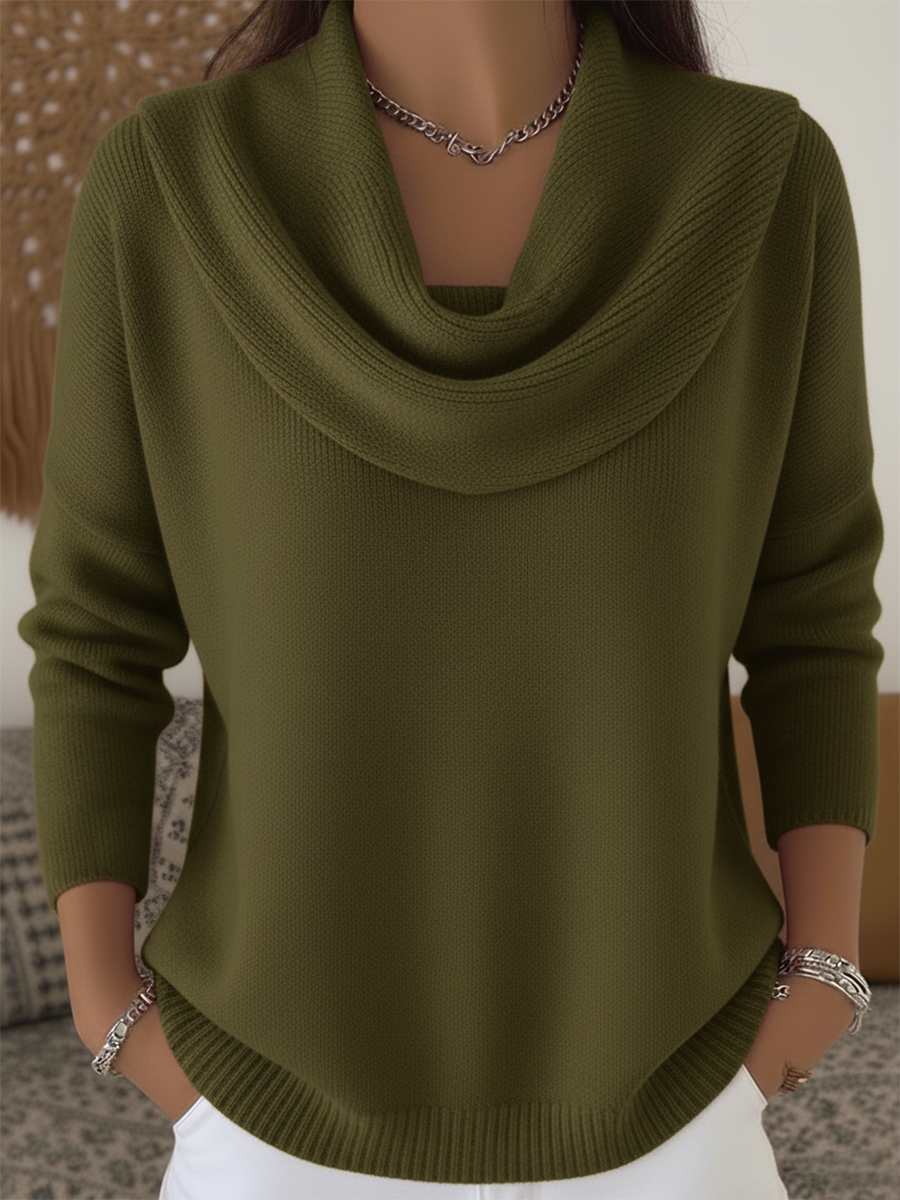 Gwyneth | Cosy Cowl Neck Pullover Sweater