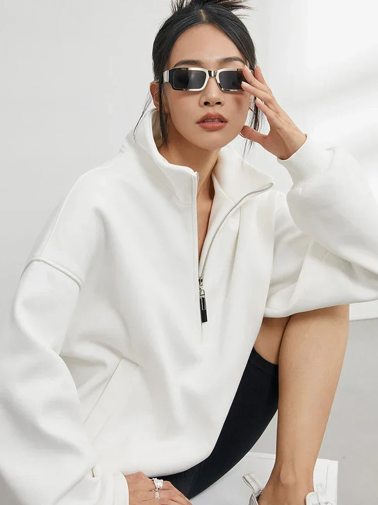 Evangeline | Relaxed Half-Zip Pullover