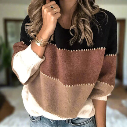 Maureen | Colorblock Knit Sweater